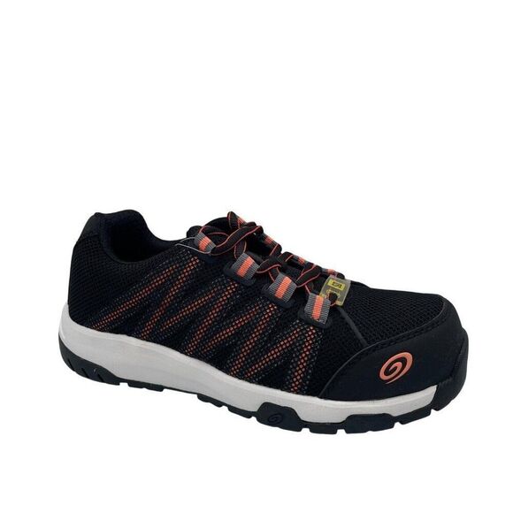 Nautilus Accelerator Women's US 6B Work Shoes Black Red Composite Safety Toe - Picture 1 of 11